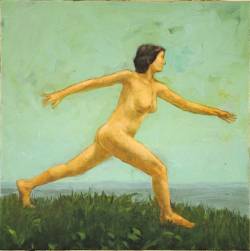 Naked Striding Woman (study)
