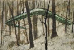 Green Duct in Woods 